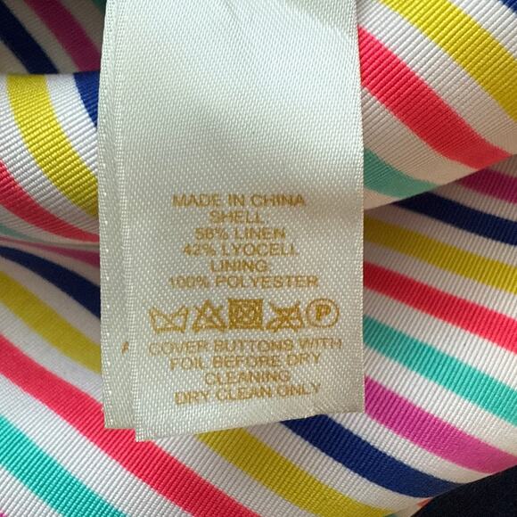 Kate Spade Tami Linen Jacket Blazer French Blue Size 2 - Picture 9 of 9